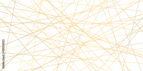 Abstract white background with random lines. abstract lines in golden tone of many squares and rectangle shapes on white background. A beautiful Chaotic line seamless pattern., Vector illustration.	