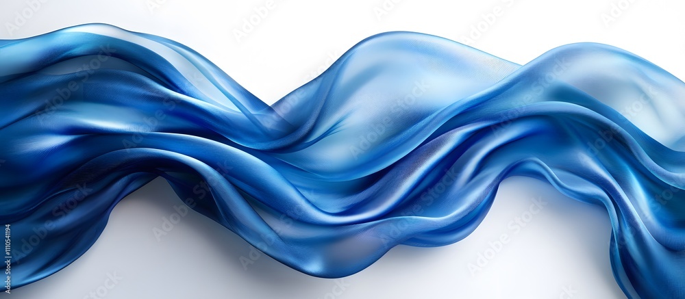 Abstract flowing blue fabric textile. Abstract flowing blue fabric textile.
