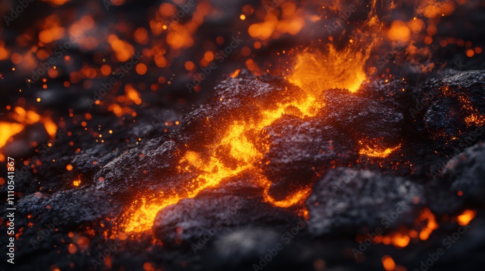 close up of fire