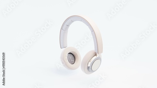 Various color 3D render headphones with vibrant designs, perfect for e-commerce, branding, advertising, and presentations. High-resolution visuals with realistic textures and studio lighting