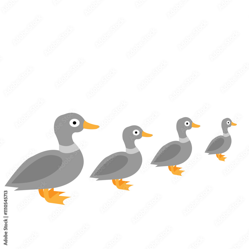 Naklejka premium set of duck