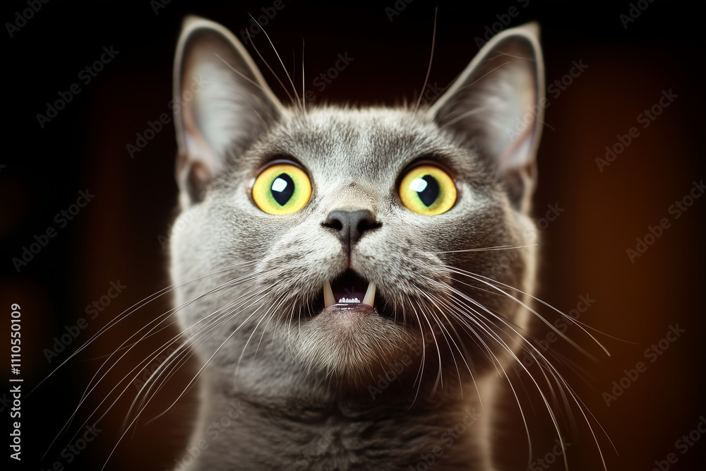 close up portrait of a shocket cat close up portrait of a shocket cat