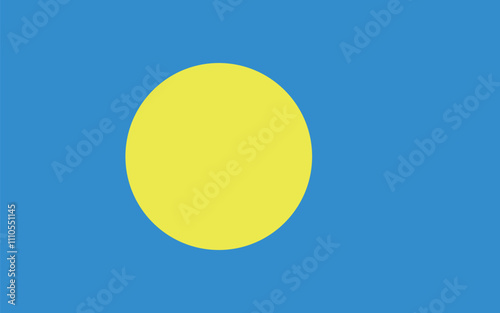 パラオ共和国の国旗