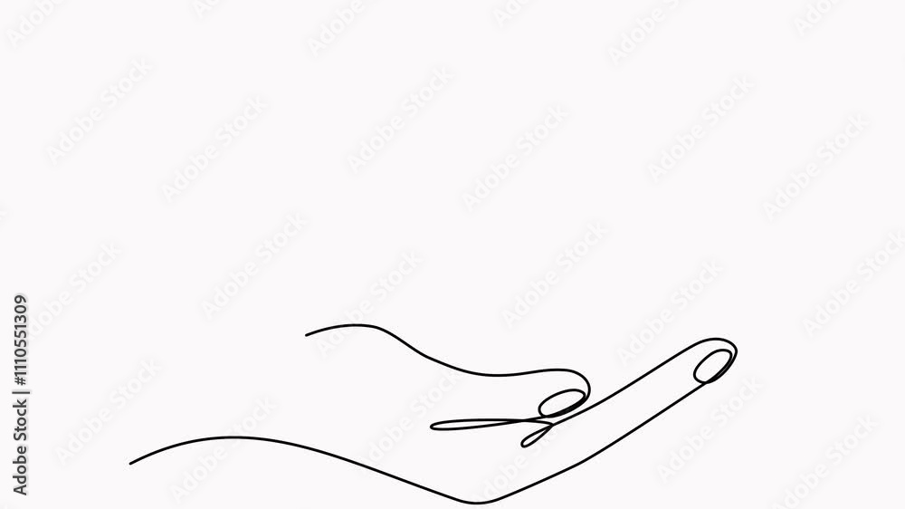 Hand holding flying dove with olive branch continuous line drawing video. Freedom bird animation. Animated symbol of peace. Hand holding flying dove with olive branch continuous line drawing video. Freedom bird animation. Animated symbol of peace.