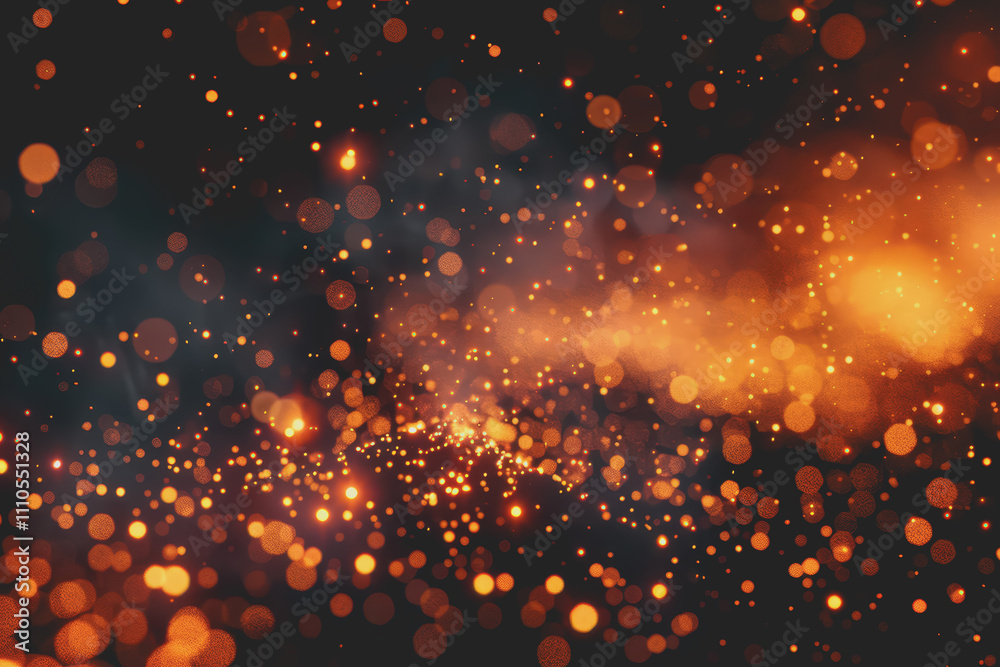 Obraz premium Subtle glowing particles scattered for a magical touch.