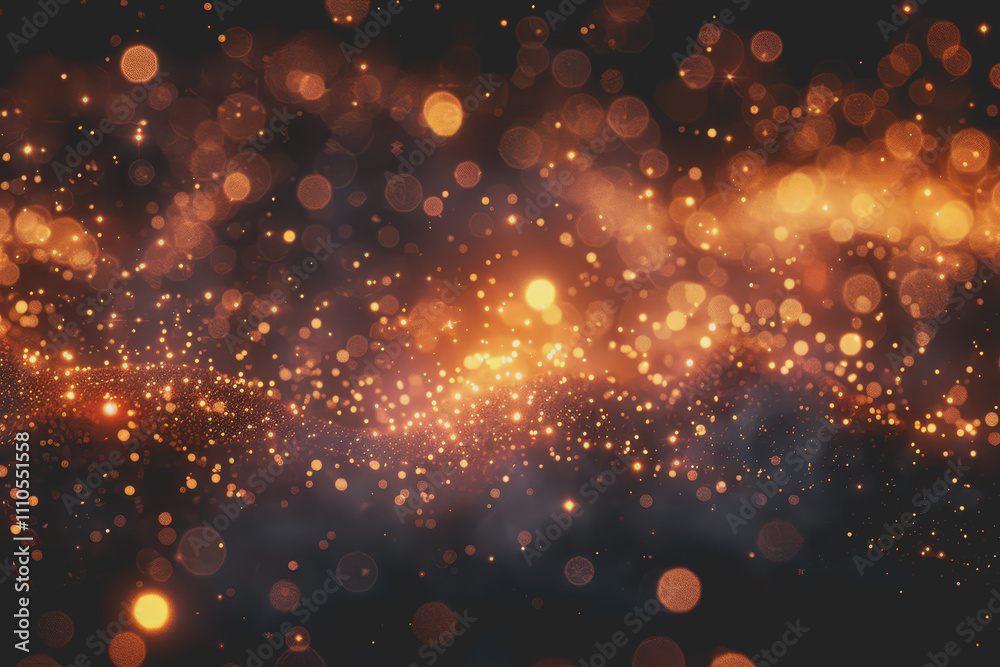 Fototapeta premium Subtle glowing particles scattered for a magical touch.