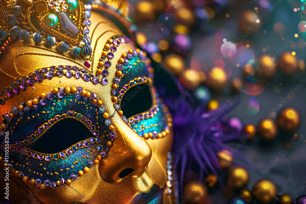 Beautiful greeting card with bright holiday composition for happy celebrate mardi gras Beautiful greeting card with bright holiday composition for happy celebrate mardi gras