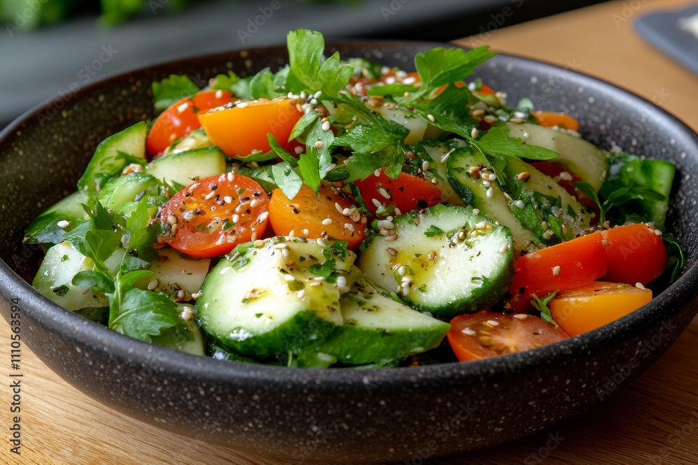 Fresh and healthy salad bowl. Generative AI Fresh and healthy salad bowl. Generative AI