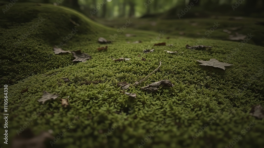 Lush Forest Floor Moss Closeup - Vibrant Green Nature Photography Lush Forest Floor Moss Closeup - Vibrant Green Nature Photography