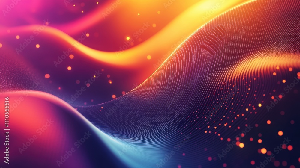 Vibrant Waves of Color Dance in the Twilight Vibrant Waves of Color Dance in the Twilight