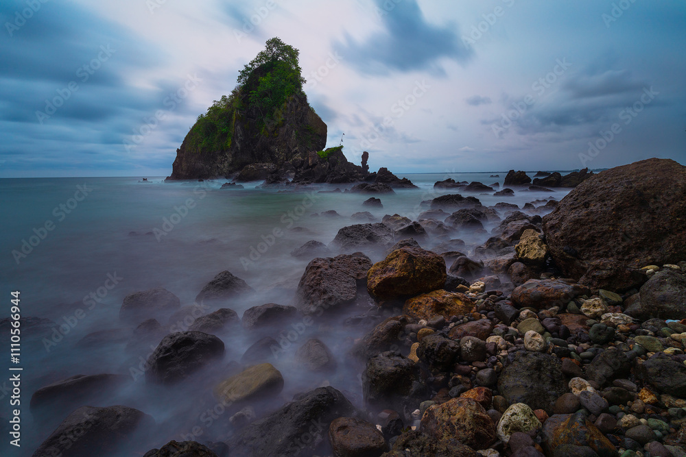 Sunset at Karang Agung Beach