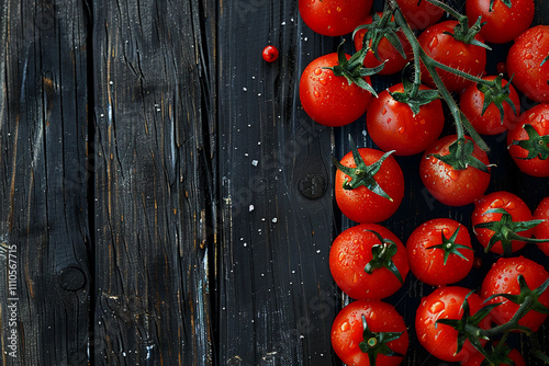 Greeting card with bright holiday composition for celebrate la tomatina photo