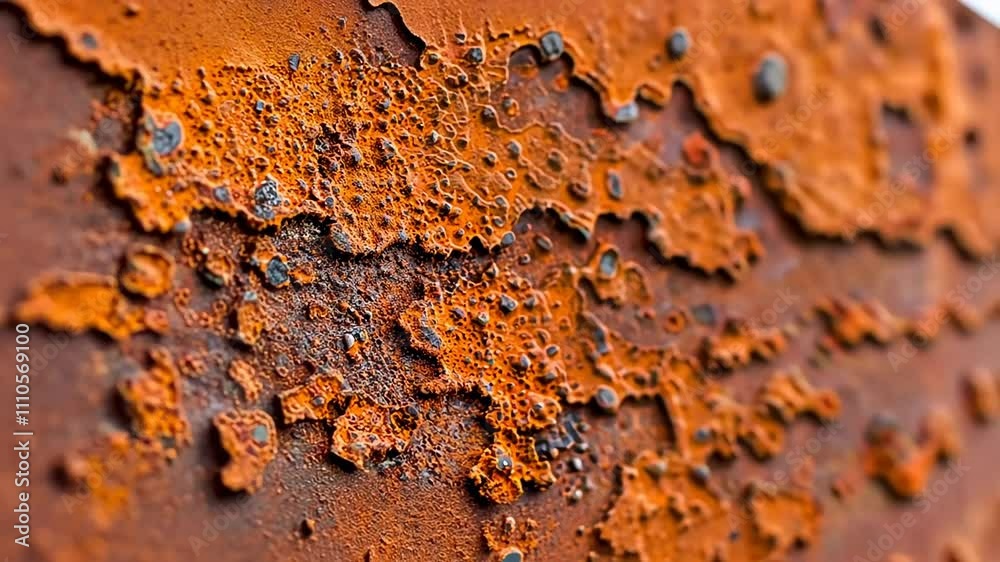 Close-up of rusty metal texture highlighting decay and industrial themes, suitable for Earth Day concepts