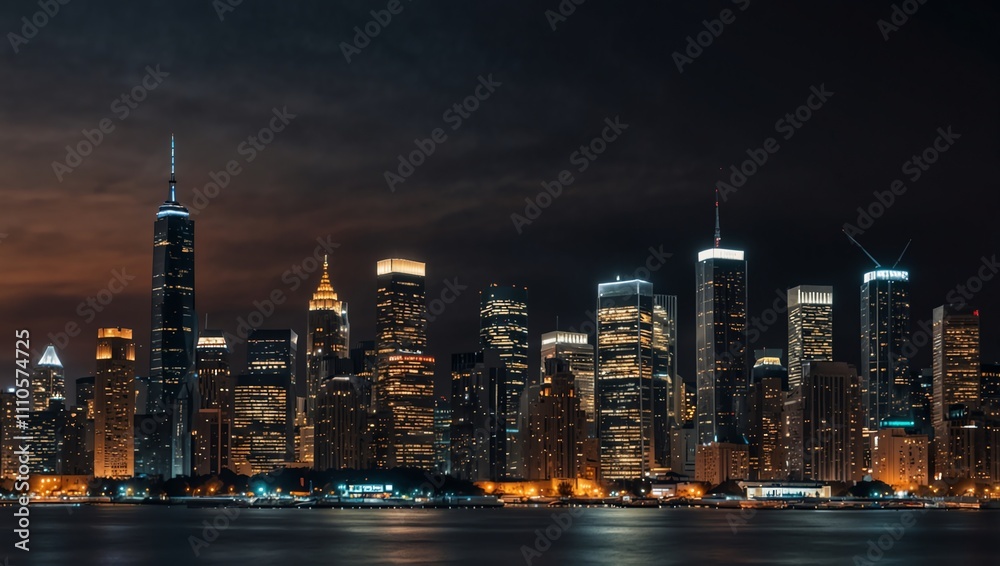 Obraz premium city at night