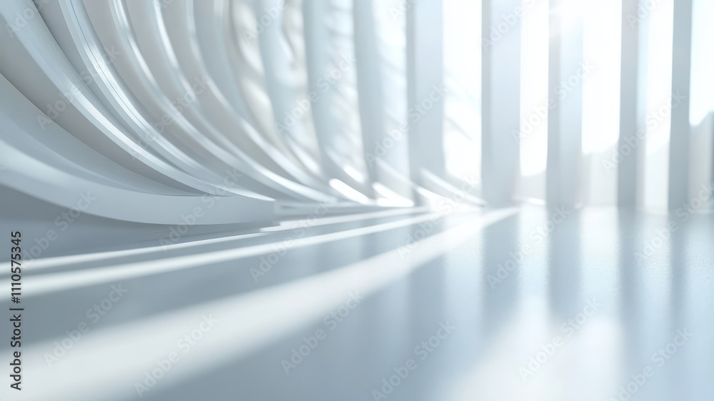 Fototapeta premium Soft Light Dances Through Minimalist Lines