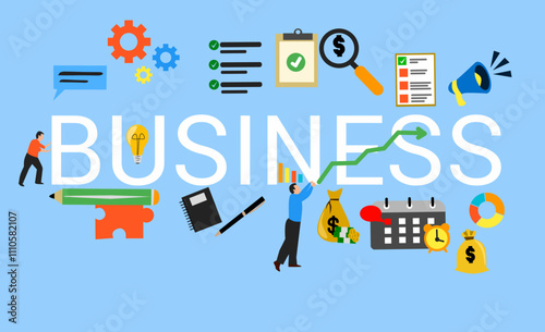 Business Illustration design Vector for banner and website