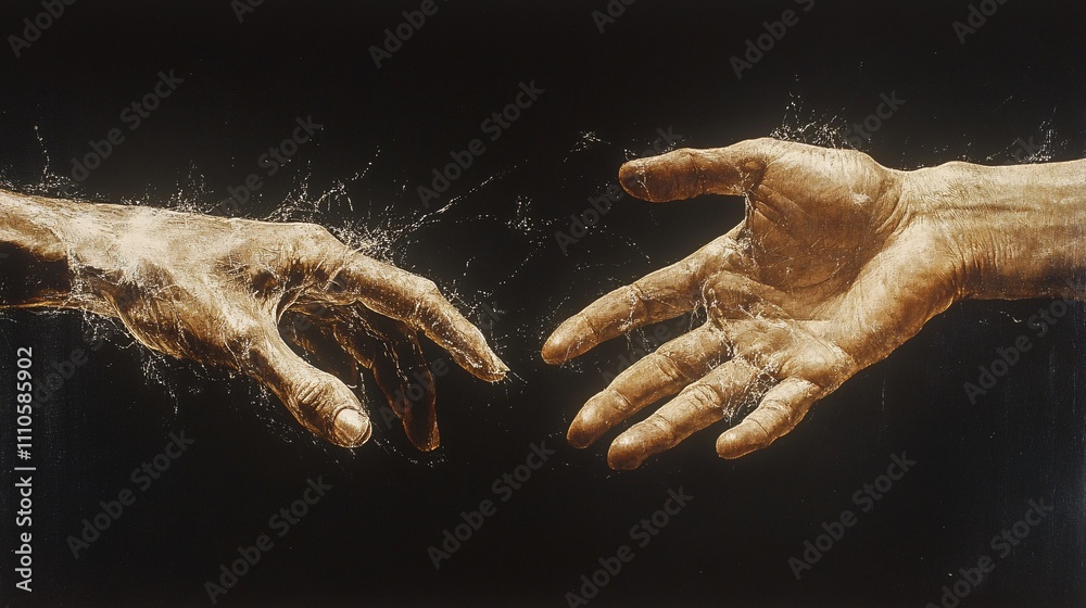 Iconic Hands with Dramatic Light and Texture Iconic Hands with Dramatic Light and Texture