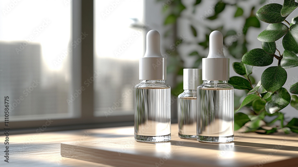 sleek transparent bottle filled with clear liquid, placed against a minimalist background. The image evokes purity, simplicity, and modern elegance, symbolizing clarity and refined aesthetics sleek transparent bottle filled with clear liquid, placed against a minimalist background. The image evokes purity, simplicity, and modern elegance, symbolizing clarity and refined aesthetics