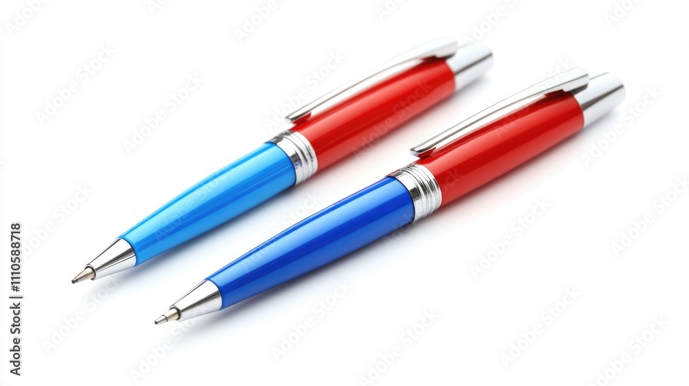 Vibrant Collection of Isolated Writing Pens in Bright Colors for Educational and Creative Use Vibrant Collection of Isolated Writing Pens in Bright Colors for Educational and Creative Use