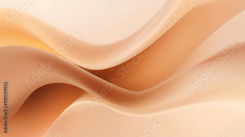 Close-Up Soft Focused Abstract Background In Warm Neutral Smooth Colors.