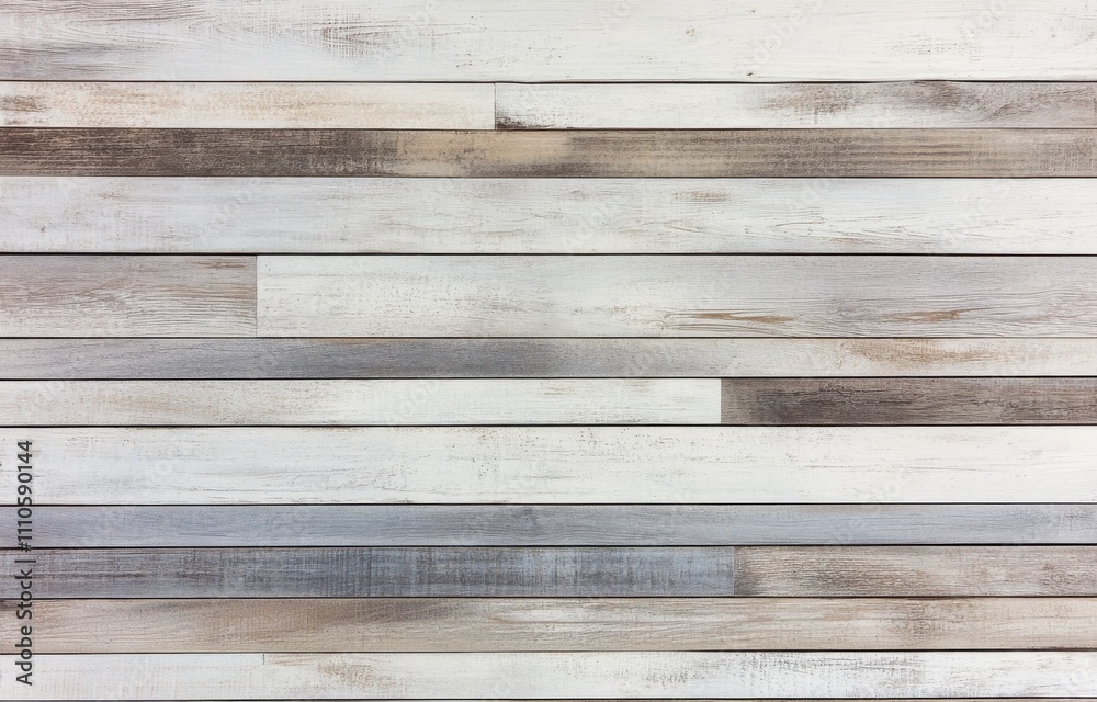 Distressed shiplap wood background in neutral tones.