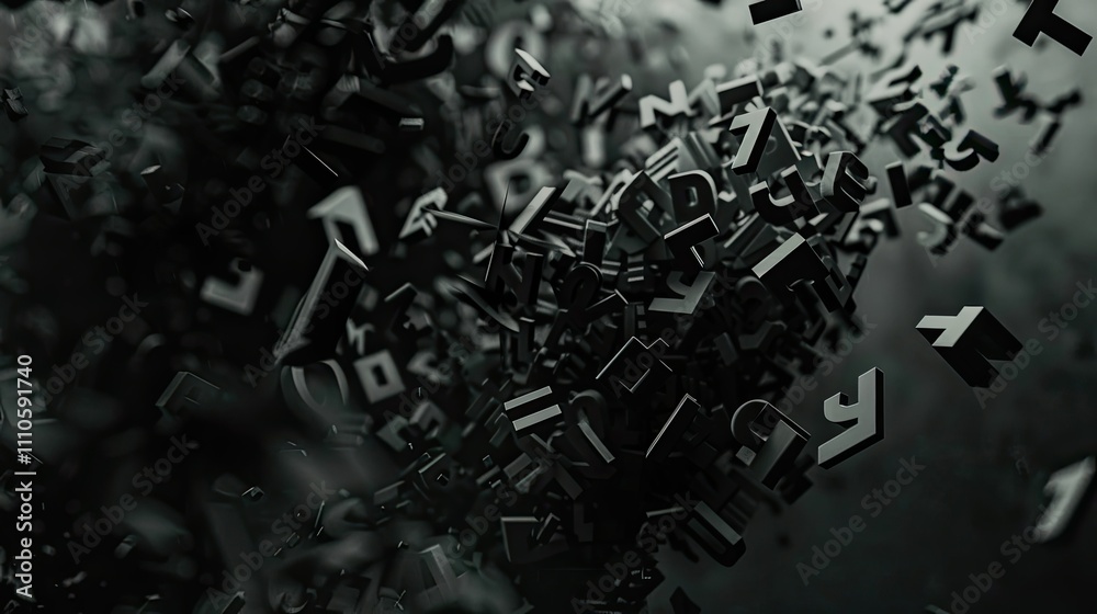 background made of letters background made of letters