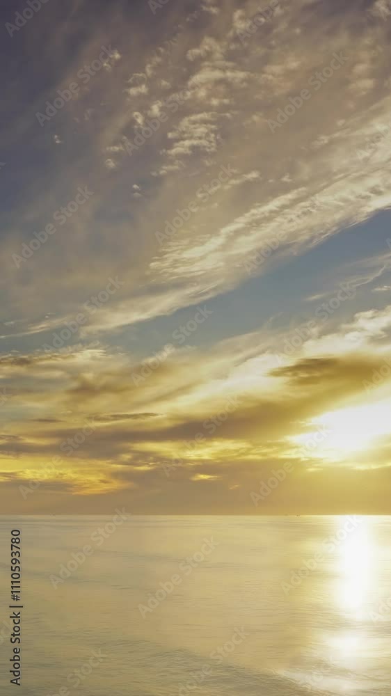 Beatiful landscape with sunset in Atlantic ocean, Morocco coast, Africa, timelapse. Vertical video Beatiful landscape with sunset in Atlantic ocean, Morocco coast, Africa, timelapse. Vertical video