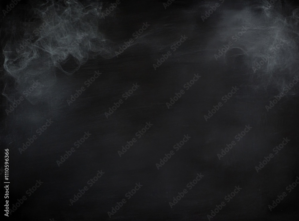 Black chalkboard background with smudges for school and education design, copy space. Black chalkboard background with smudges for school and education design, copy space.