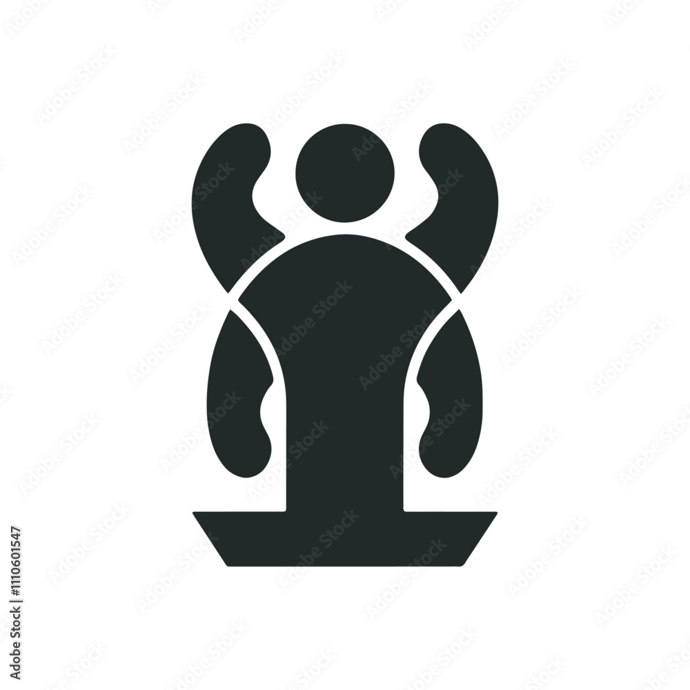 Fototapeta premium Conceptual illustration of a human figure