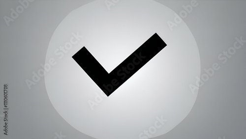 A Bold Modern Black Check Mark Icon: A Minimalist and Sleek Representation of Digital Approval and Confirmation Symbols - Generative Ai

