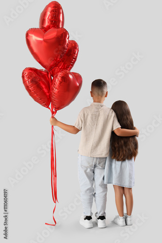 Cute little kids with heart...
