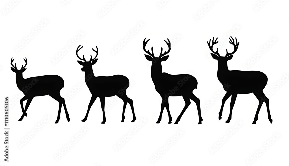 deer silhouette vector deer silhouette vector