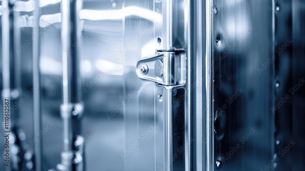 Close-up of sleek metallic nuclear payload container in modern control room, showcasing high-tech security and precision in nuclear operations. Close-up of sleek metallic nuclear payload container in modern control room, showcasing high-tech security and precision in nuclear operations.