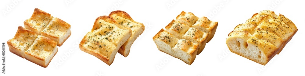 Freshly baked garlic bread with herbs, ideal for any meal. Freshly baked garlic bread with herbs, ideal for any meal.