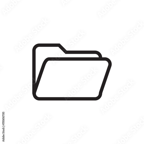 Open folder icon for file access or document browsing
