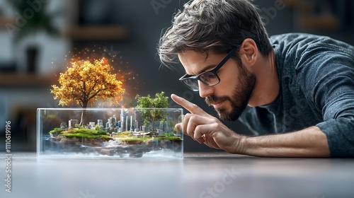 Augmented reality gaming experience in urban spaces, blending virtual objects with real-world surroundings for interactive play. Ultra-Realistic, Photo Realistic, highly detailed, 