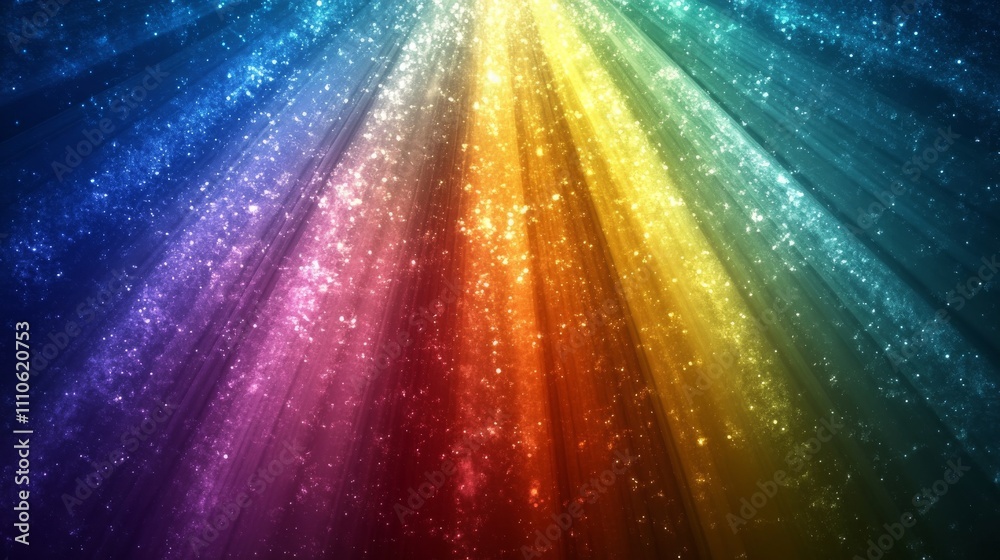 Rainbow Light Rays Sparkle Cosmic Dust Rainbow Light Rays Sparkle Cosmic Dust
