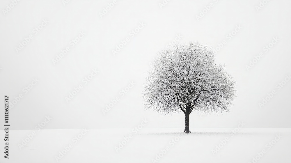 Fototapeta premium abstract tree against minimalistic background
