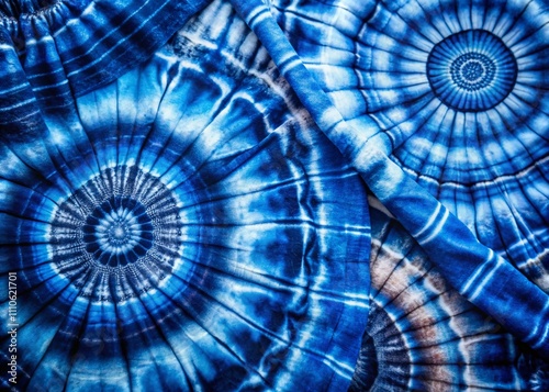 Beautiful Indigo Tie Dye Pattern for Textile Design, Home Decor, and Fashion - Perfect for Backgrounds, Fabrics, and Artistic Projects with a Unique Bohemian Touch