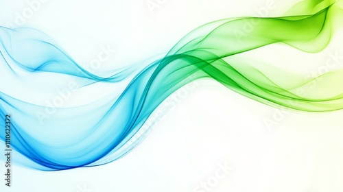 Abstract background smooth light wave green blue background