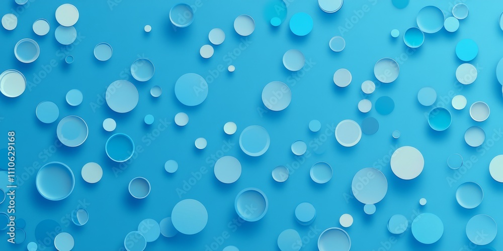 Abstract Blue Circle Pattern Seamless Background Texture for Design Abstract Blue Circle Pattern Seamless Background Texture for Design