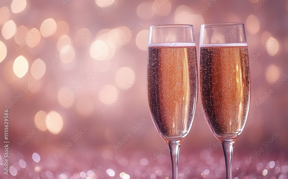 Two_champagne_glasses_toasting_on_an_abstract Two_champagne_glasses_toasting_on_an_abstract