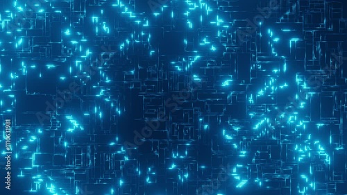 Wallpaper Mural Electric Impulses on Technic Path Torontodigital.ca