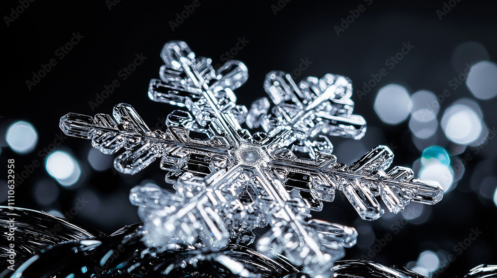 a snowflake on a black background a snowflake on a black background
