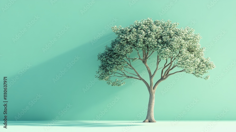 abstract tree against minimalistic background abstract tree against minimalistic background