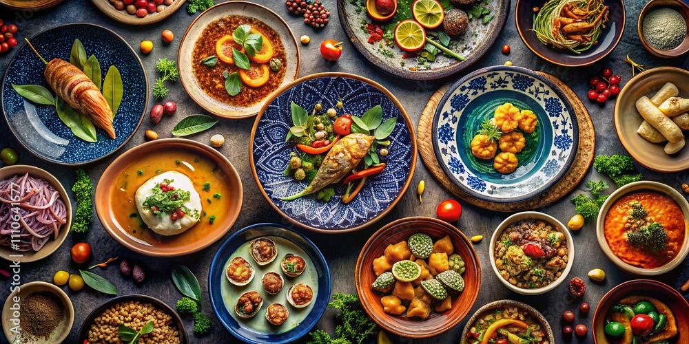Captivating Food Photography Featuring Drawn Patterns on Delicious Dishes and Artistic Presentation for Culinary Enthusiasts and Food Lovers Captivating Food Photography Featuring Drawn Patterns on Delicious Dishes and Artistic Presentation for Culinary Enthusiasts and Food Lovers