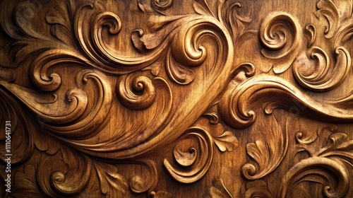 Intricate softwood texture in artisanal crafts featuring warm tones natural grains and fine details for stylish and unique creations