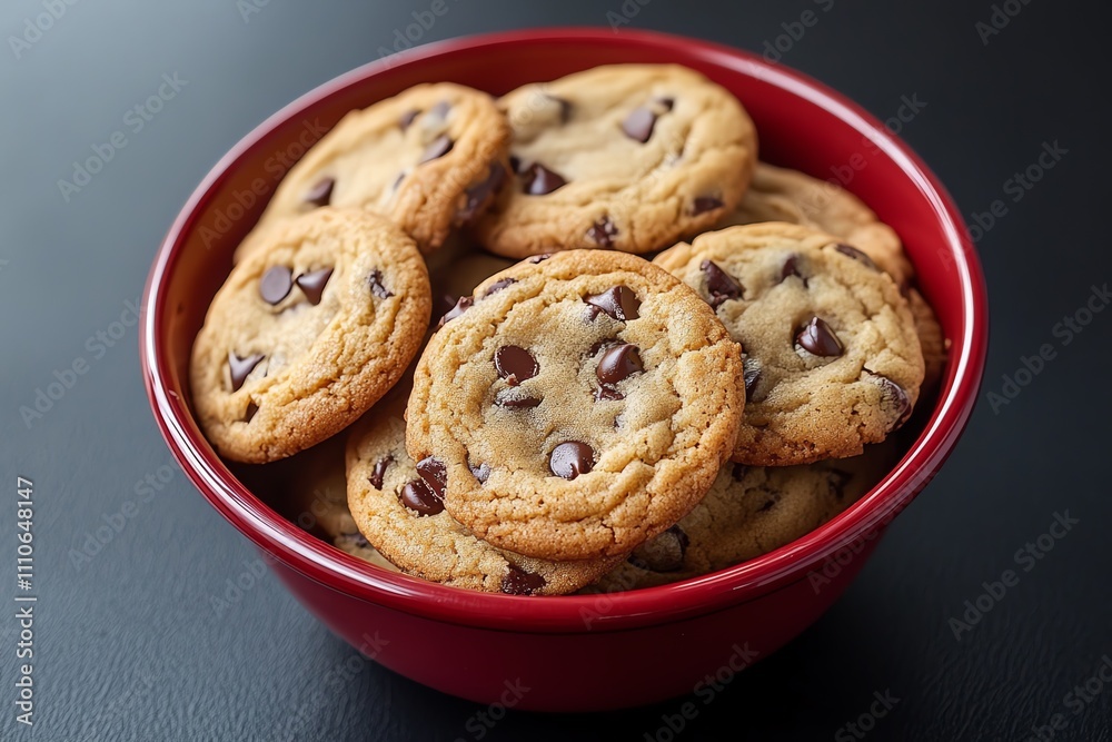 Delicious Chocolate Chip Cookies Displayed