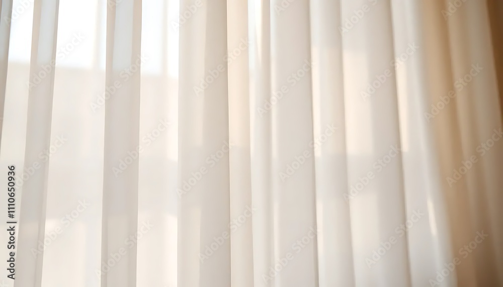 Obraz premium white curtain with background