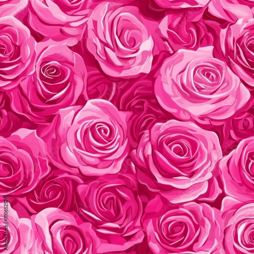 Stunning Pink Rose Pattern Design seamless, pattern, background, texture